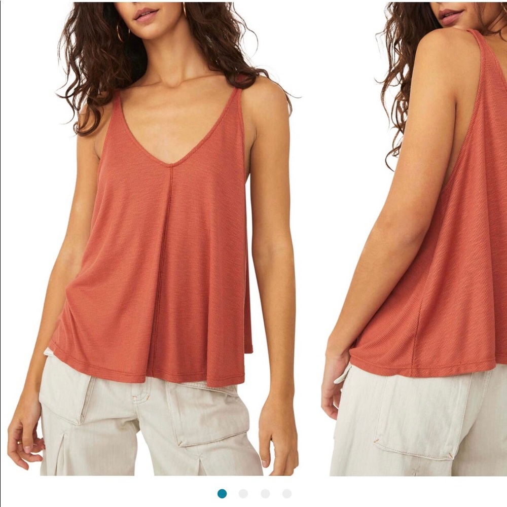 COPY - SALE!! FREE PEOPLE Dani Tank; Burnt Clay; Size XS